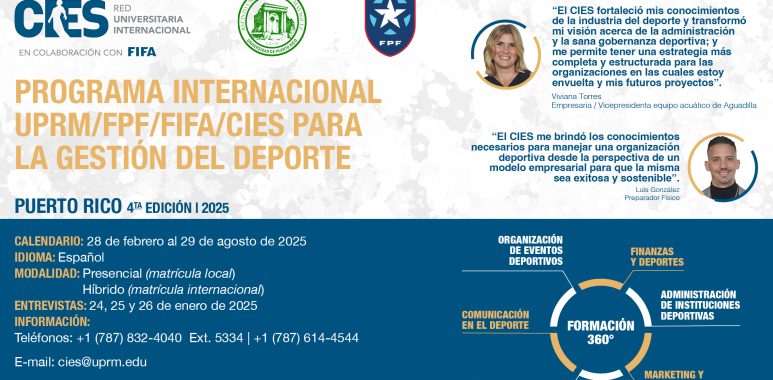 Inicia proceso de entrevistas para el curso 2025 del Programa de Gestión Deportiva